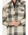 Image #3 - Cody James Men's Tavern Large Plaid Bonded Long Sleeve Button Down Flannel Jacket, Cream, hi-res