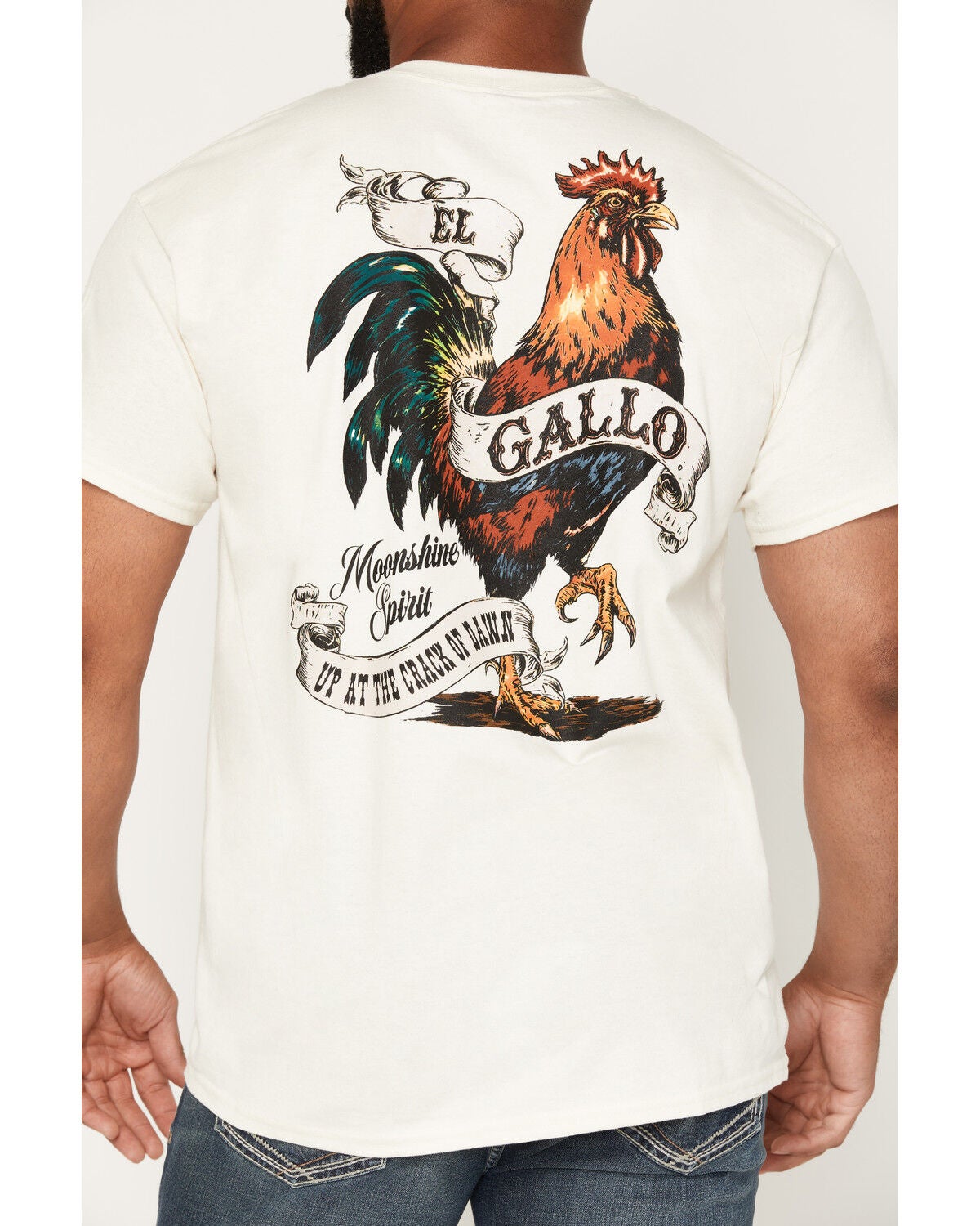 Image #4 - Moonshine Spirit&reg;&nbsp;Men's El Gallo Short Sleeve Graphic T-Shirt, Cream, hi-res