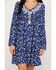 Image #4 - Roper Women's Floral Print Mini Dress, Blue, hi-res