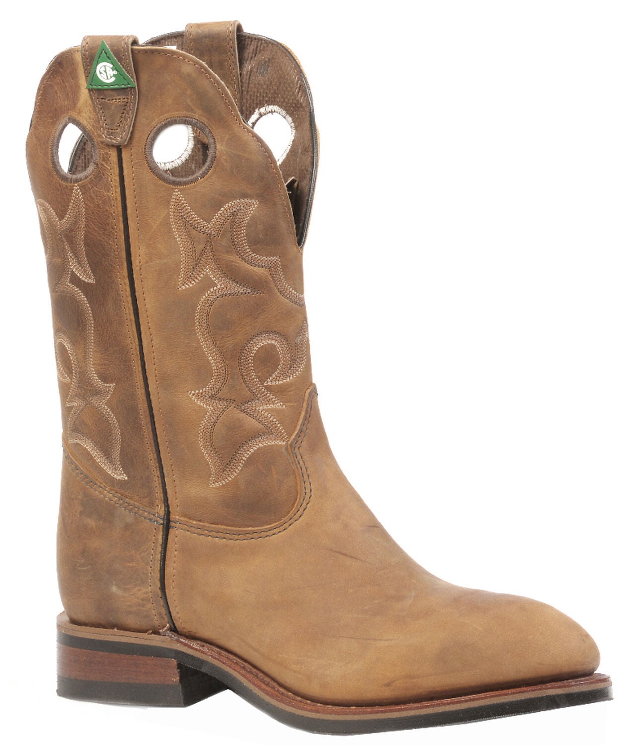 Image #1 - Boulet Men's Hillbilly Golden Western Work Boots - Steel Toe, Tan, hi-res