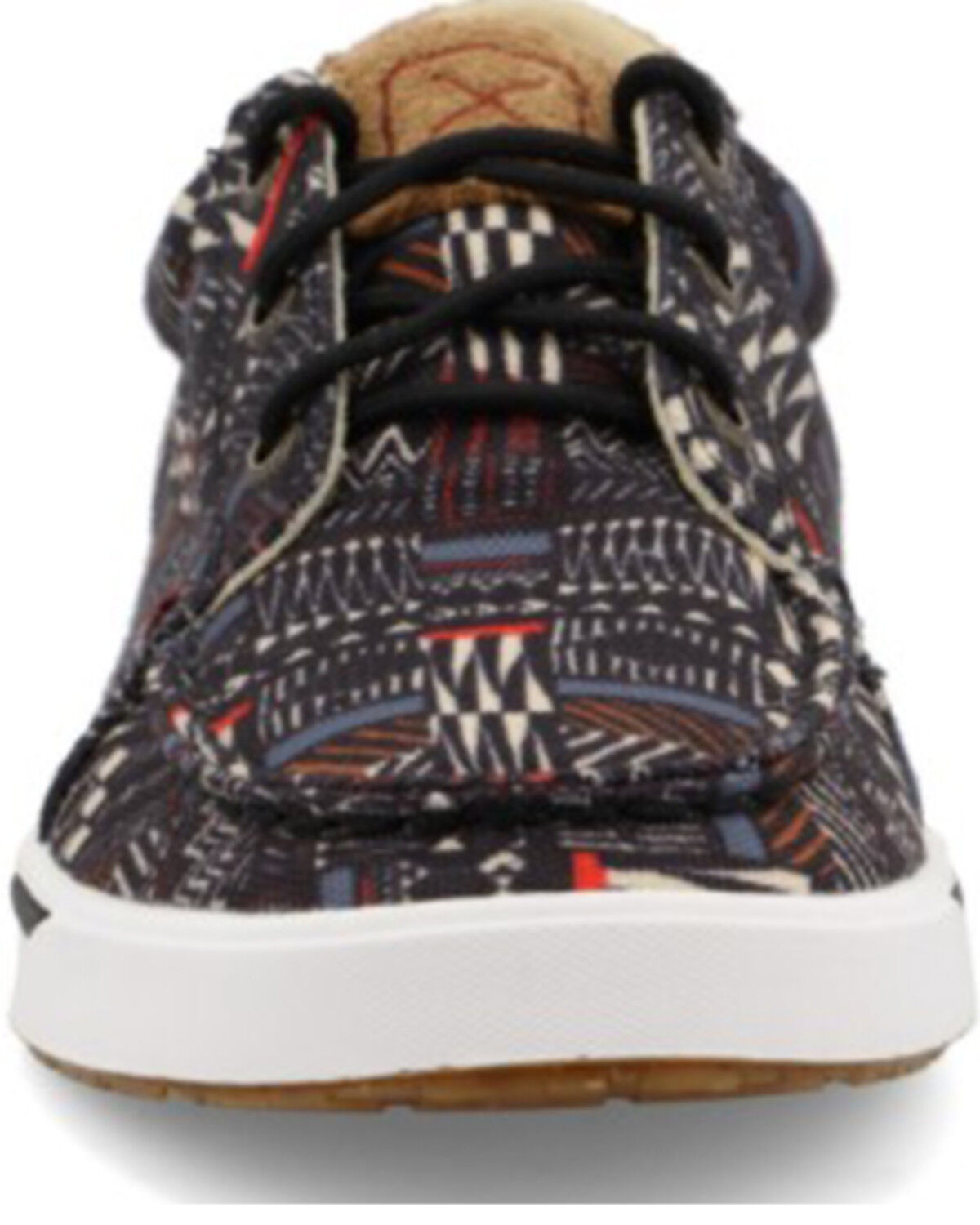 Image #4 - Twisted X Women's Kicks Lace Southwestern Sneaker - Moc Toe, Black, hi-res