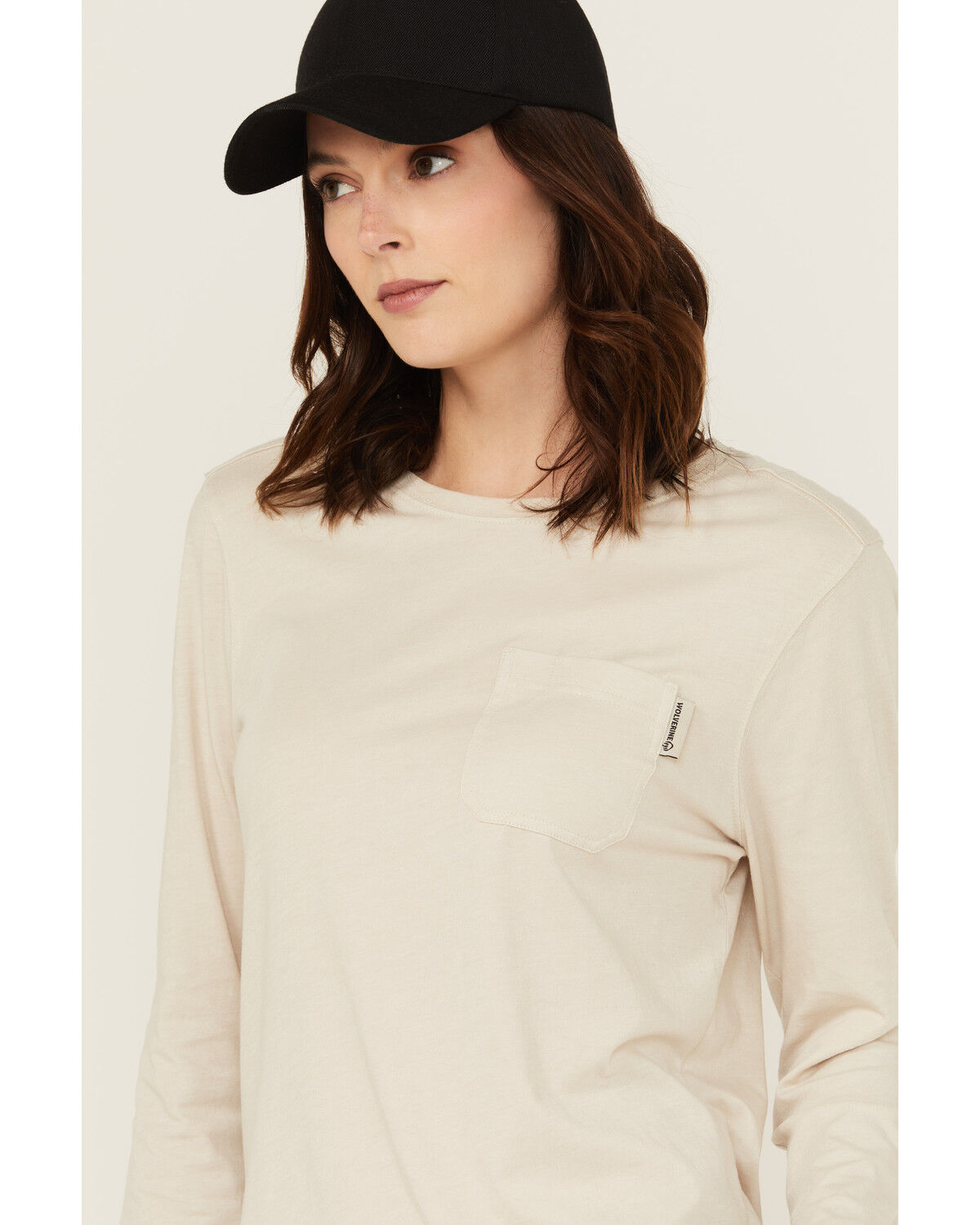 Image #2 - Wolverine Women's Classic Long Sleeve Pocket Work Tee, , hi-res