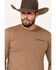 Image #2 - RANK 45® Men's Chardon Western Long Sleeve Graphic T-Shirt, Coffee, hi-res