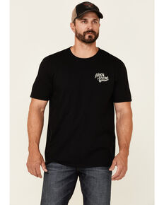 Moonshine Spirit Men's Whiskey And Leave Graphic Short Sleeve T-Shirt , Black, hi-res