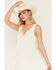 Image #2 - By Together Women's Lace Trim Sleeveless Mini Dress, Cream, hi-res
