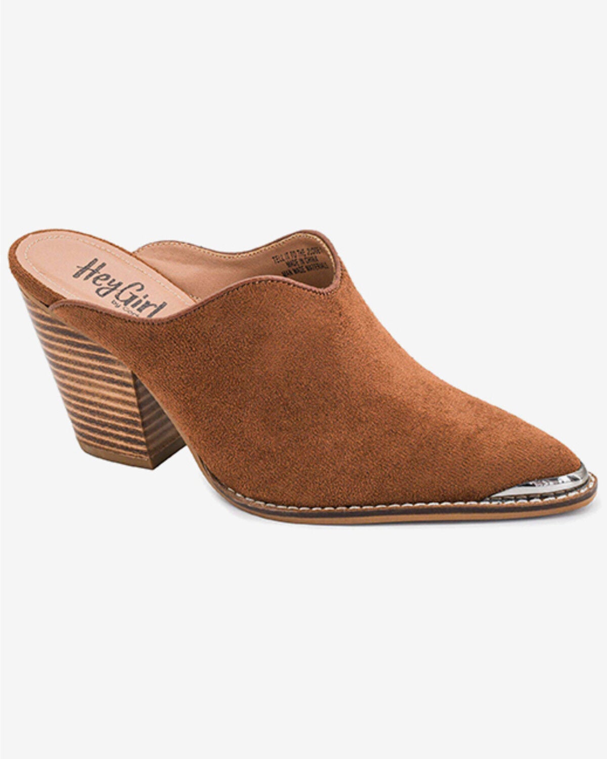 Hey Girl by Corkys Women's Tell It To The Judge Western Mules, Brown, hi-res