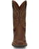 Image #4 - Justin Men's Canter Pull-On Work Boots - Steel Toe, Brown, hi-res