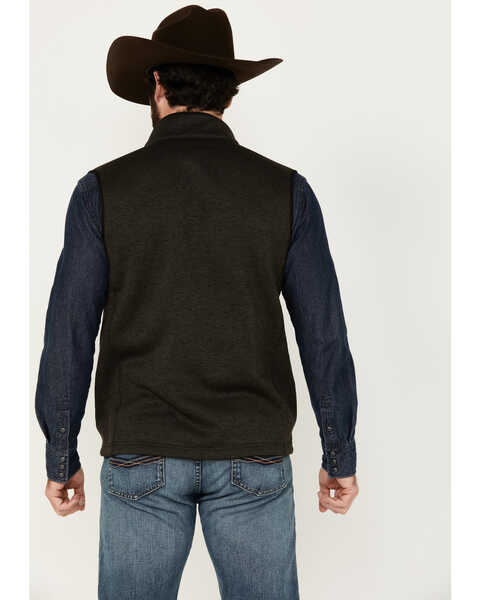 Image #4 - Cowboy Hardware Men's Speckle Knit Vest, Black, hi-res