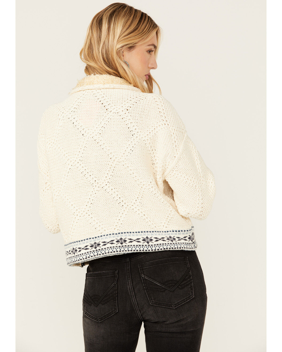Image #4 - Free People Women's Floral Print True Cardigan, Cream, hi-res