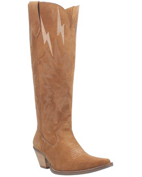 Dingo Women's Thunder Road Western Performance Boots - Pointed Toe, Camel, hi-res