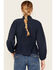 Image #4 - Free People Women's Best Of Me Long Sleeve Button-Down Blouse, Navy, hi-res