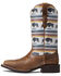 Image #2 - Ariat Women's Circuit Savanna Buffalo Print Western Boot - Broad Square Toe, Brown, hi-res