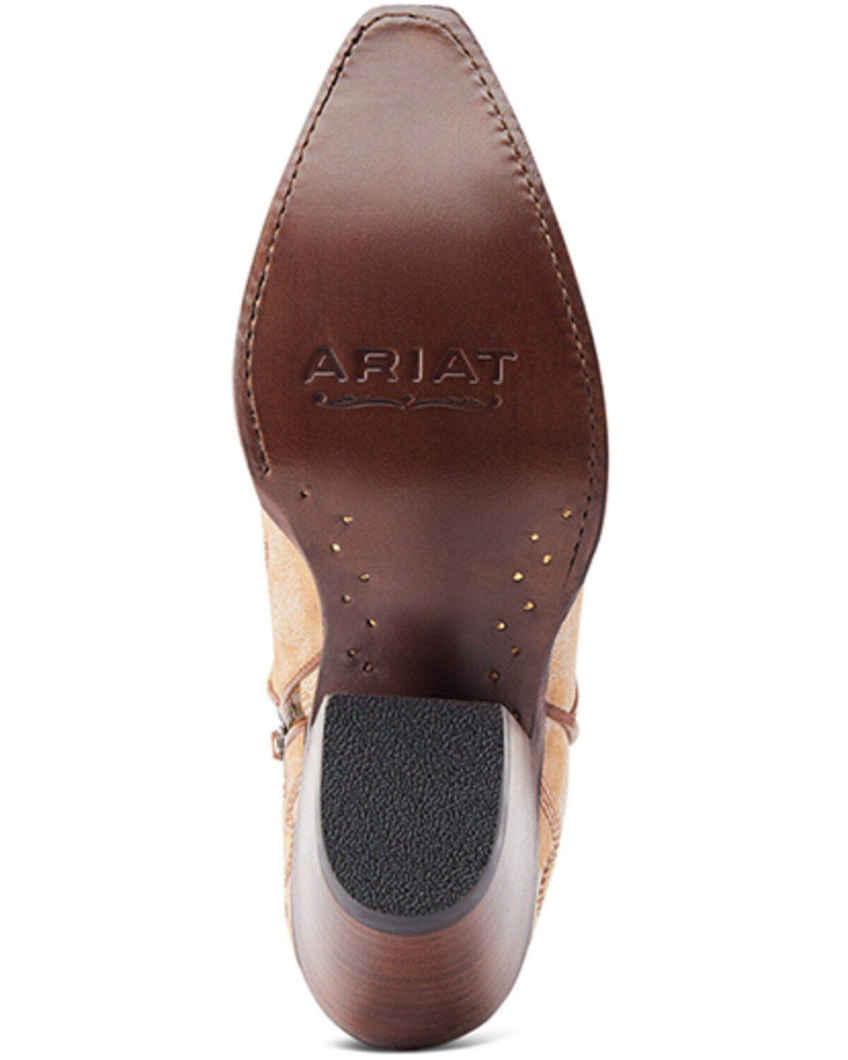 Image #5 - Ariat Women's Mesa Inlay Western Booties - Snip Toe, Beige, hi-res