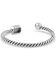 Montana Silversmiths Women's Roped Glamour Pearl Cuff Bracelet, Silver, hi-res