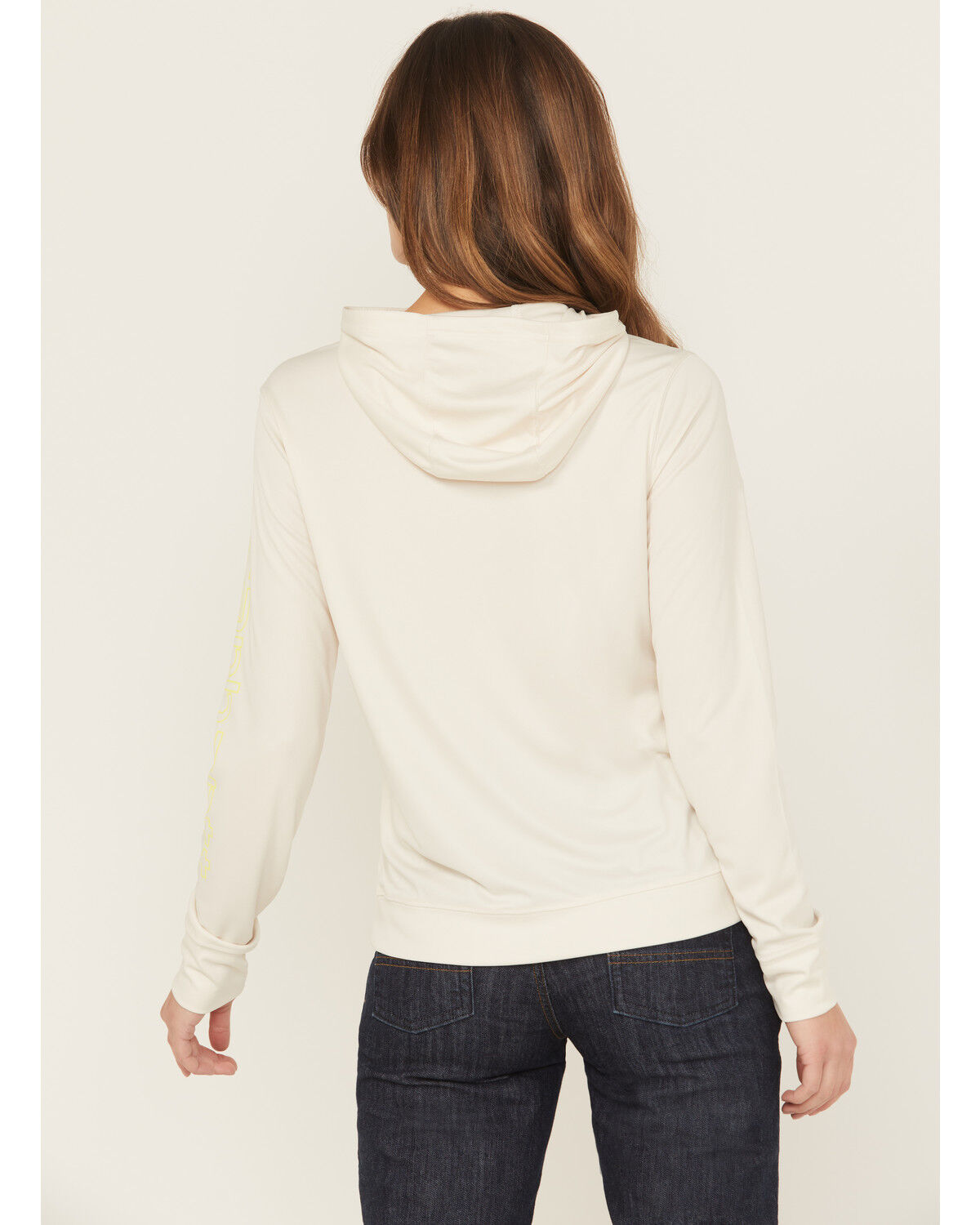 Image #4 - Carhartt Women's Force® Sun Defender™ Lightweight Long Sleeve Hooded Graphic Work Shirt, White, hi-res