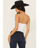 Image #4 - Blended Women's Yee B*cking Haw Tube Top, White, hi-res
