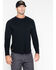 Hawx Men's Solid Pocket Crew Tee - Big , Black, hi-res