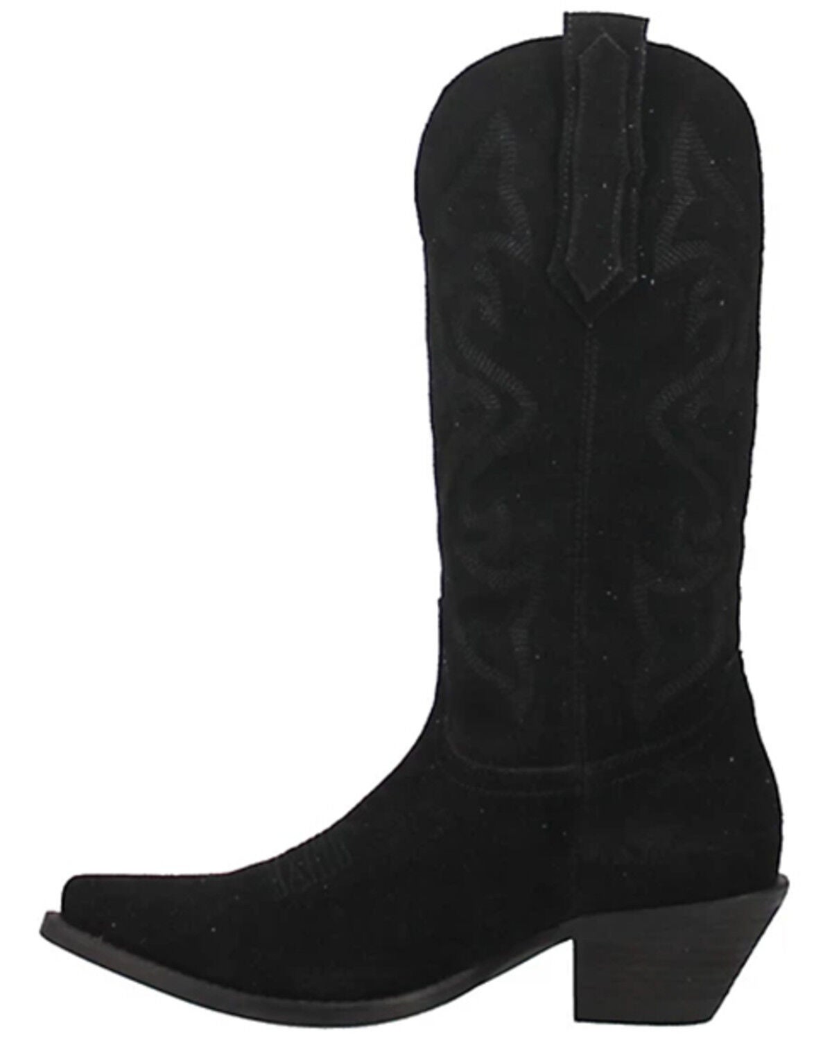 Image #3 - Dingo Women's Out West Suede Western Boots - Round Toe, Black, hi-res