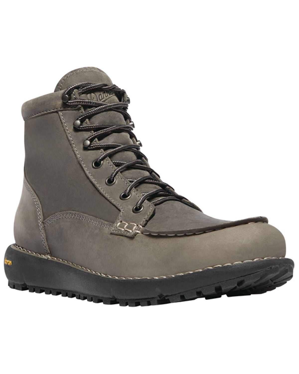 Danner Men's 6" Logger 917 Waterproof Work Boots - Moc Toe, Black, hi-res