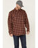 Image #1 - Hawx Men's FR Plaid Print Long Sleeve Button-Down Work Shirt, Red, hi-res