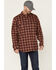 Image #1 - Hawx Men's FR Plaid Print Long Sleeve Button-Down Work Shirt , Red, hi-res