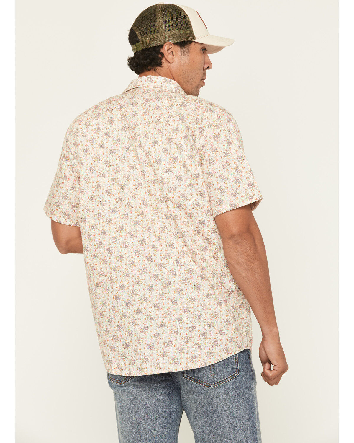 Image #4 - Moonshine Spirit Men's Block Party Floral Print Short Sleeve, Cream, hi-res