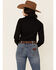Image #4 - Cinch Women's Weave Pocket Long Sleeve Button Down Western Shirt, Black, hi-res