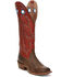 Image #1 - Tony Lama Men's Colburn Western Boots - Broad Square toe, Orange, hi-res