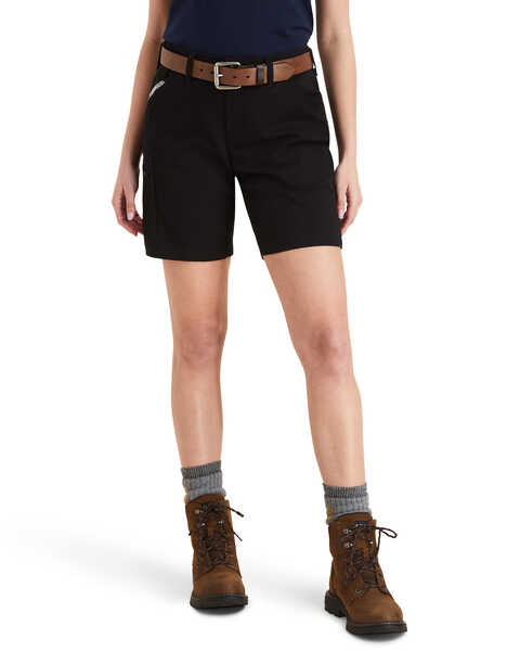 Image #2 - Ariat Women's Rebar DuraStretch Made Tough Shorts, Black, hi-res