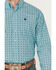 Image #2 - Cinch Men's Geo Print Long Sleeve Button-Down Stretch Western Shirt, Turquoise, hi-res
