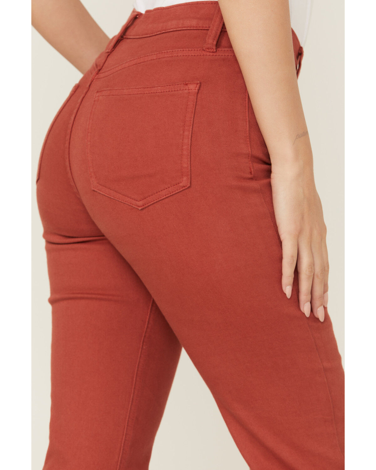 Image #3 - Sneak Peek Women's High Rise Bootcut Jeans, Rust Copper, hi-res
