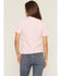 Image #4 - Coors Women's Rhinestone Stars Cowboy Short Sleeve Oversized Graphic Tee, Pink, hi-res