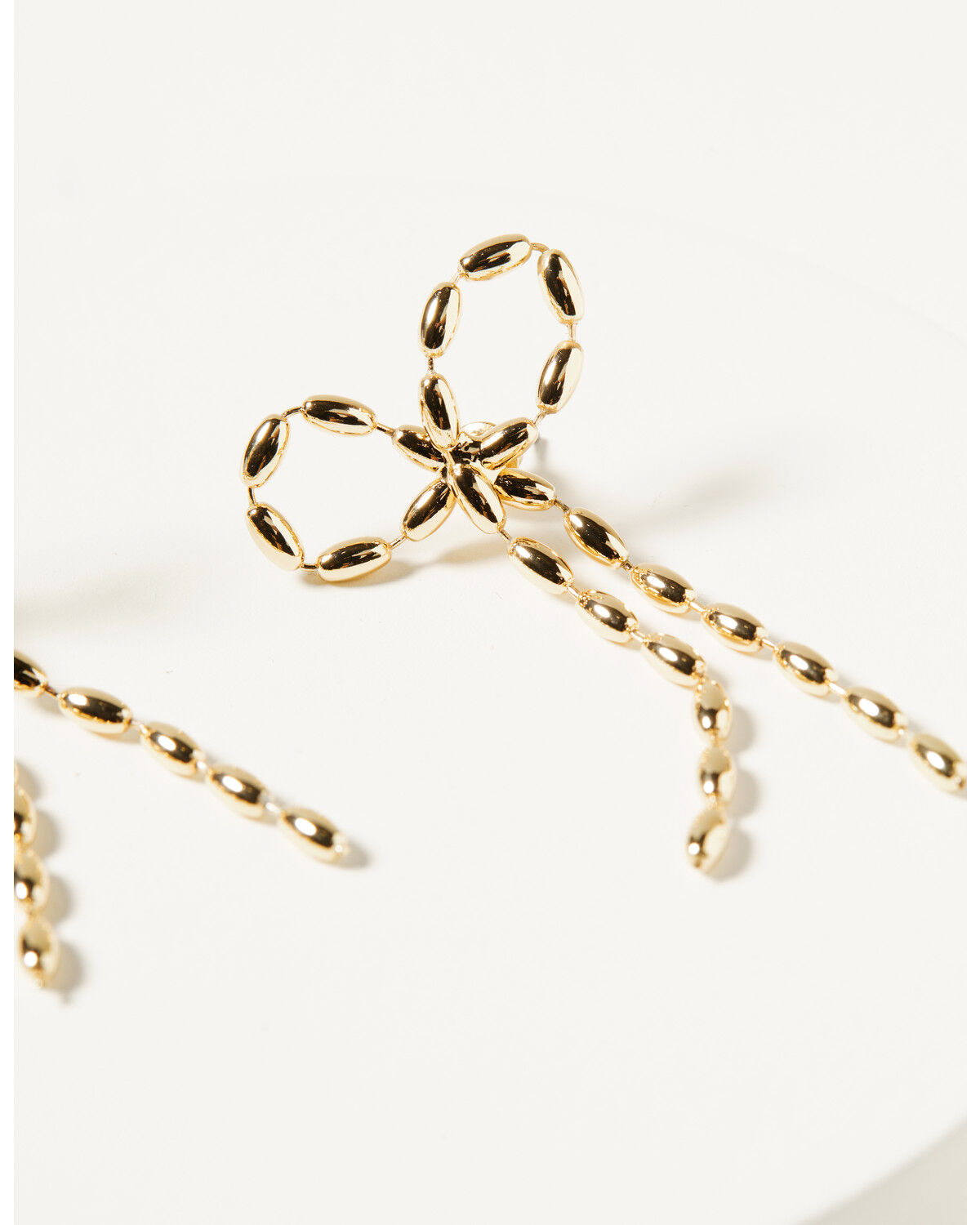 Image #2 - Shyanne Women's Bow Earrings, Gold, hi-res