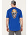 Image #1 - Ariat Men's Rebar Workman Born For This Short Sleeve T-Shirt, Royal Blue, hi-res