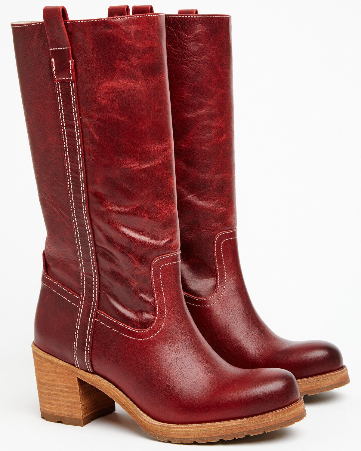 Image #5 - Cleo + Wolf Women's Scout Fashion Boots - Round Toe, Red, hi-res