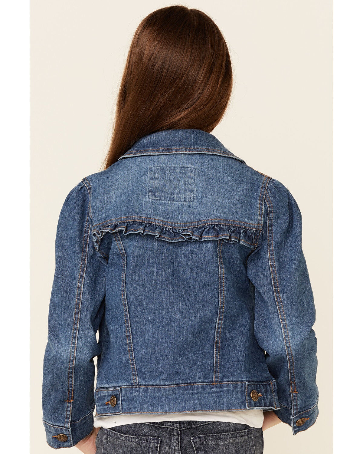 ruffle jean jacket