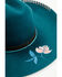 Image #2 - Shyanne Women's Mabel Embroidered Felt Cowboy Hat, Teal, hi-res