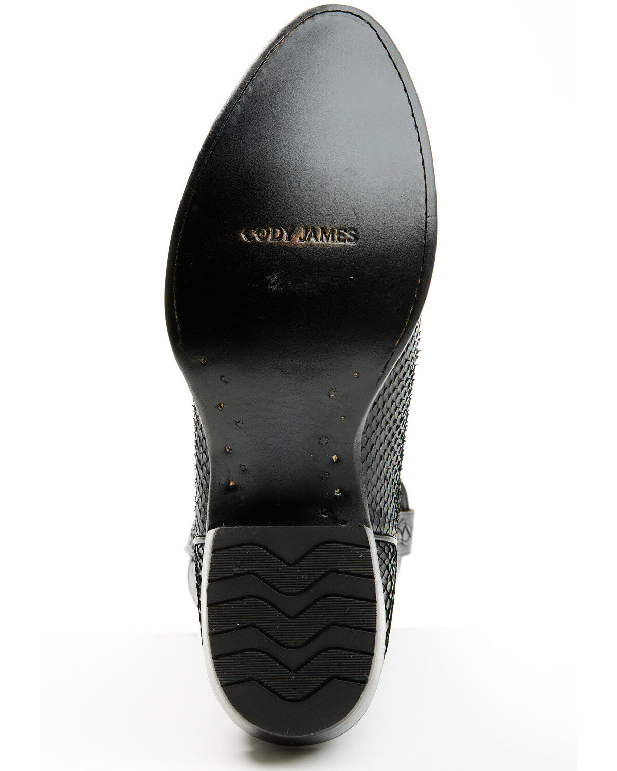 Image #7 - Cody James Men's Exotic Python Western Boots - Round Toe, Black, hi-res