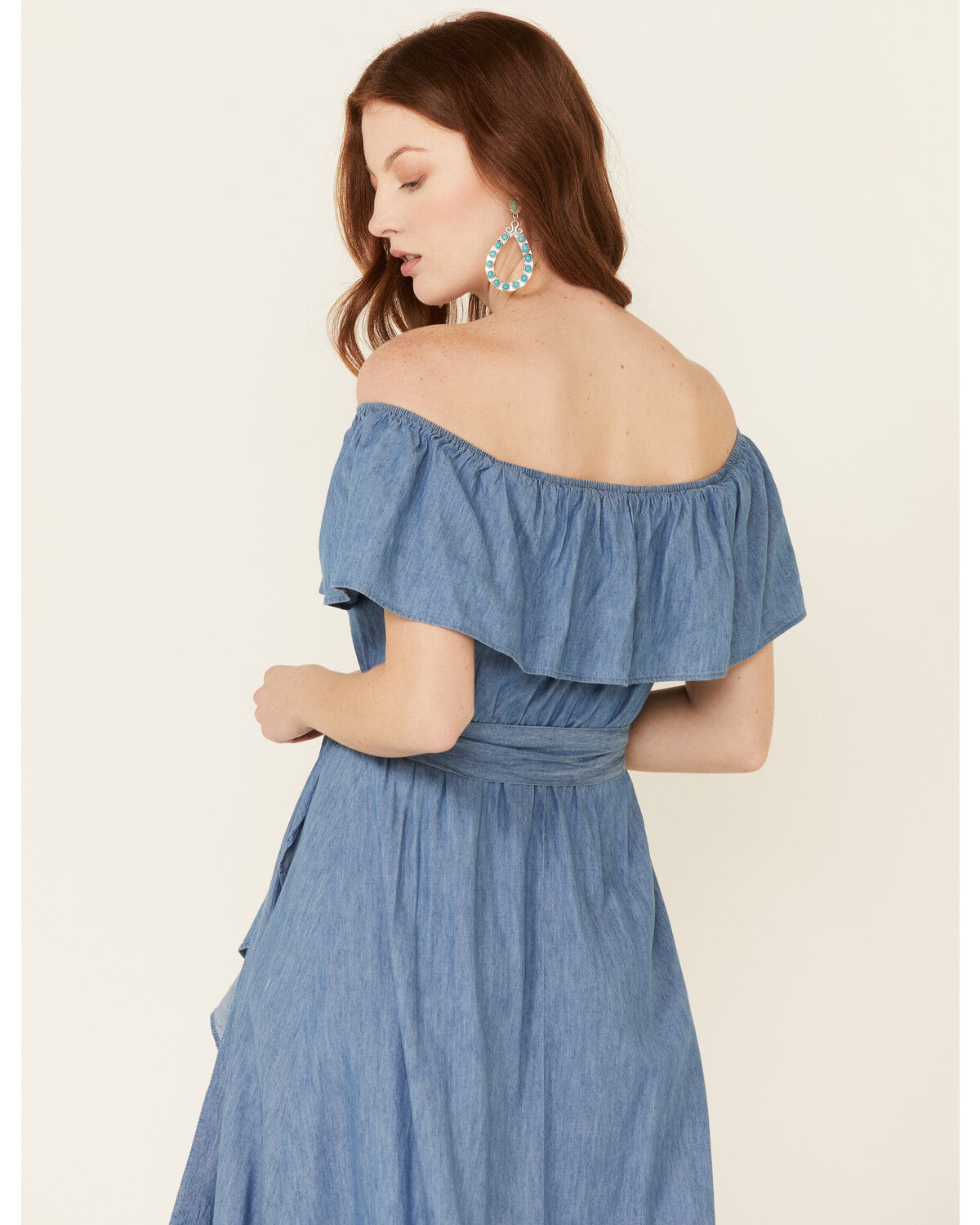 Image #4 - Flying Tomato Women's Off Shoulder Tulip Hem Maxi Dress, , hi-res