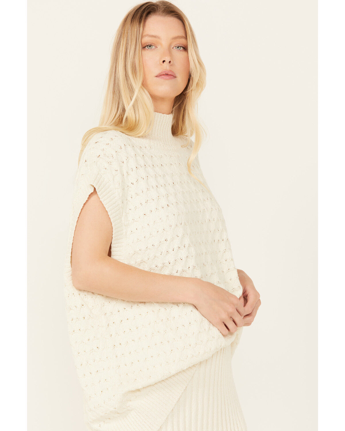 Image #2 - Free People Women's Rosemary Knit Top and Skirt Set - 2 Piece, Cream, hi-res