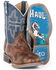 Image #1 - Tin Haul Boys' Rough Stock Western Boots - Square Toe, Brown, hi-res