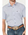 Image #2 - Rock & Roll Denim Men's Geo Print Short Sleeve Button Down Stretch Western Shirt, Blue, hi-res