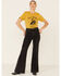 Ali Dee Women's Mustard Let's Rodeo Texas Graphic Tee, Mustard, hi-res