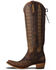 Image #3 - Lane Women's Lexington Knee High Corset Western Boots - Snip Toe, Cognac, hi-res