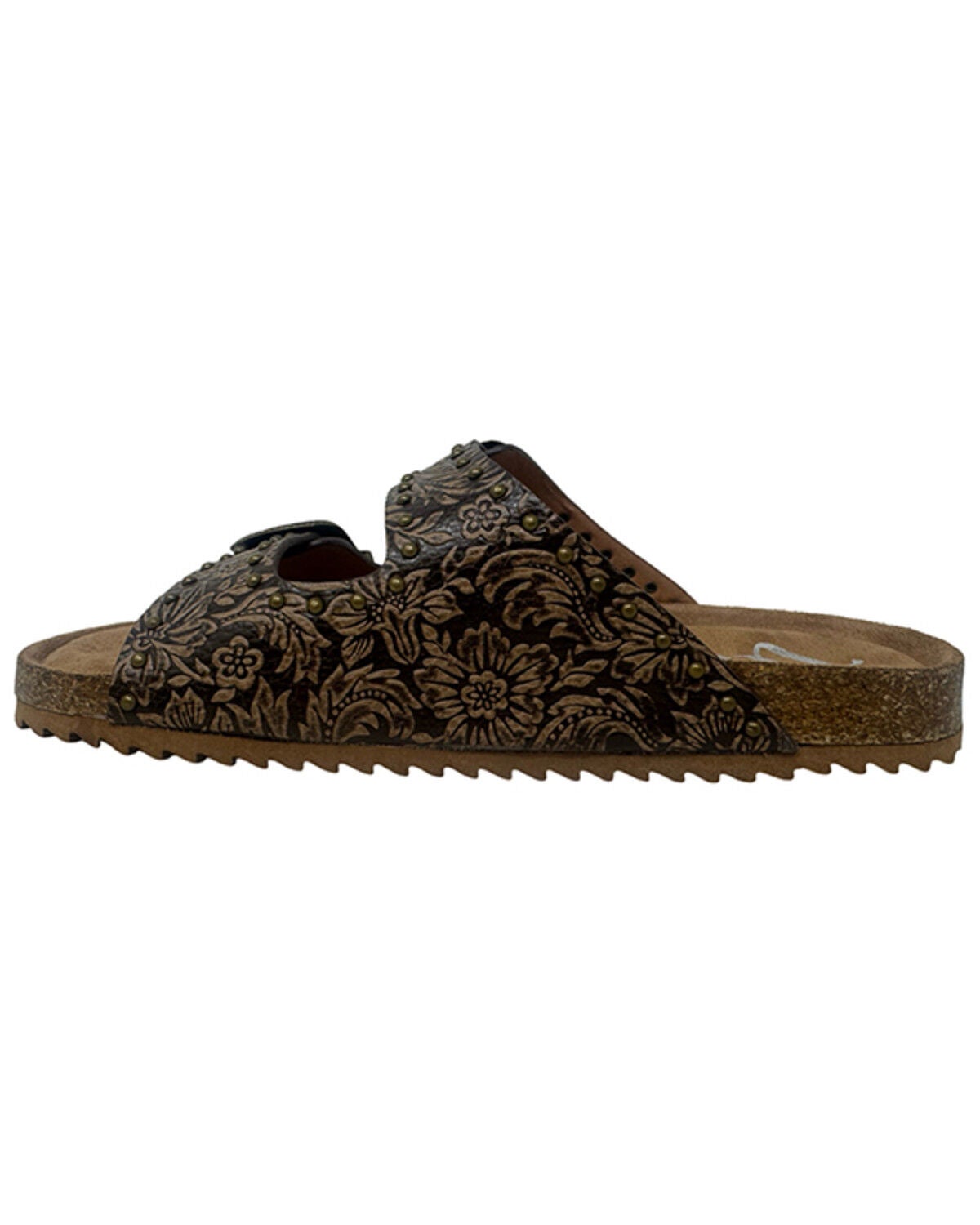 Image #3 - Very G Women's Heidi Tooled Sandals, Brown, hi-res