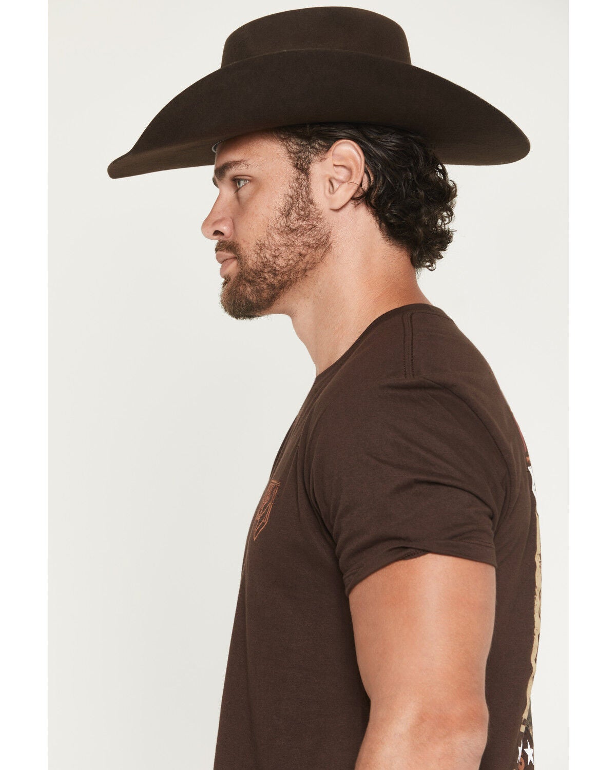 Image #3 - RANK 45&reg; Men's Untamed Legacy Short Sleeve Graphic T-Shirt, Dark Brown, hi-res