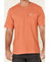 Carhartt Men's Red Clay Solid Relaxed Short Sleeve Work T-Shirt , Red, hi-res