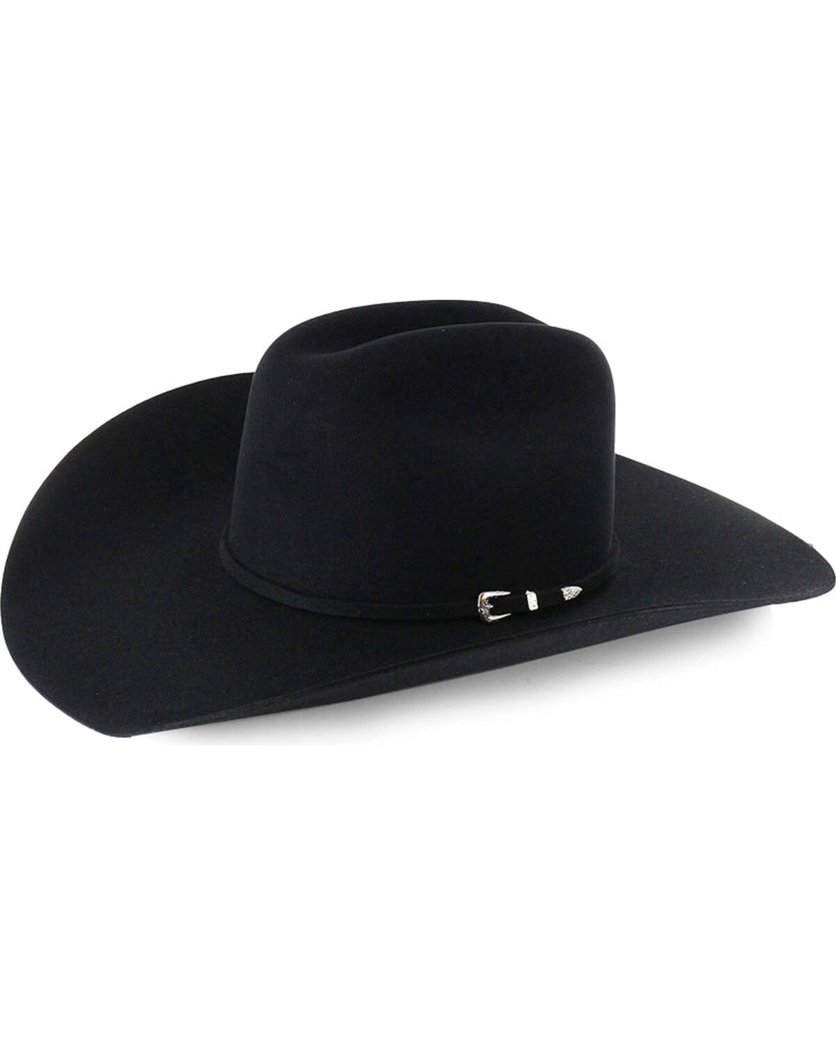 Image #1 - Rodeo King 7X Felt Cowboy Hat, Black, hi-res