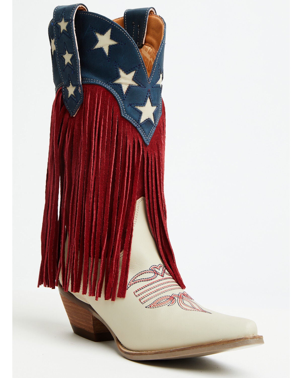 Dingo Women's Wild N' Free Fringe Western Boots - Snip Toe, Multi, hi-res