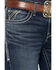 Image #2 - Ariat Men's M7 James Christopher Dark Wash Slim Straight Stretch Denim Jeans, Dark Wash, hi-res